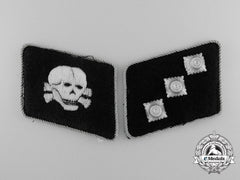 Germany. A Set Of 3D Waffen-Ss Panzer Division Untersturmführer Collar Tabs