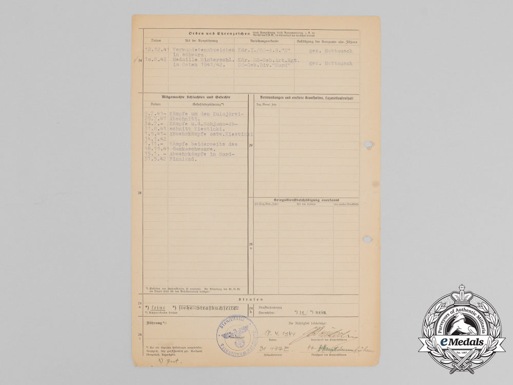 a_waffen-_ss_summary_report_to_a_member_of_the9_th_ss_mountain_artillery_regiment_d_6739_1