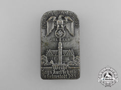 A 1934 Nsdap District Helmstedt “Kurt Schmalz House Consecration” Badge