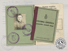 A Ww2 Croatian Army Book, Nco Valent Ožegović
