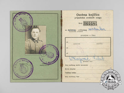 a_ww2_croatian_army_book,_nco_valent_ožegović_d_6896