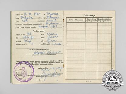 a_ww2_croatian_army_book,_nco_valent_ožegović_d_6897