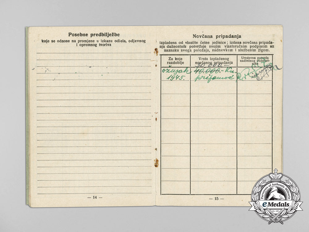 a_ww2_croatian_army_book,_nco_valent_ožegović_d_6899