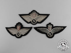 Three Royal Norwegian Air Force Badges