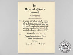 Germany, Ss. A Fine Document Group To The 5Th Ss Polizei, Regiment 16