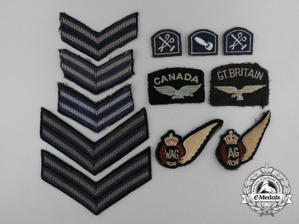 twelve_royal_canadian_air_force(_rcaf)_insignias_d_6957