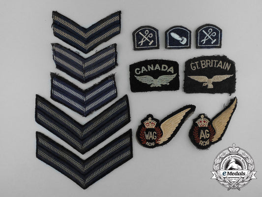 twelve_royal_canadian_air_force(_rcaf)_insignias_d_6957