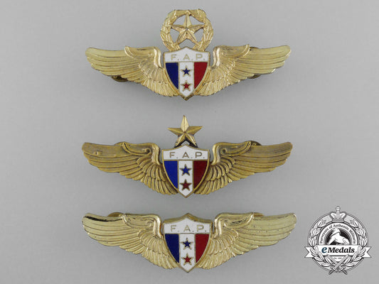 three_panamanian_air_force(_fuerza_aérea_panameña)_pilot_badges_d_7033