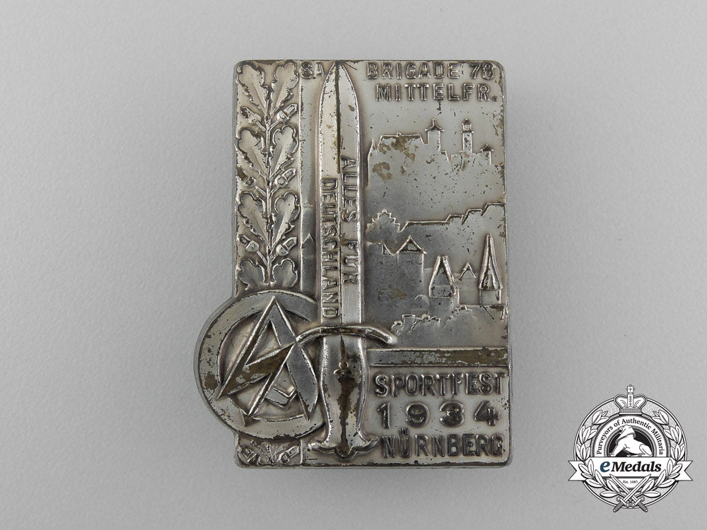 a1934_sa_brigade70_sportfest_in_nürnberg_badge_d_7078_1