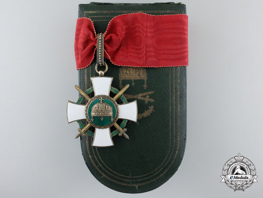 an_order_of_the_holy_crown_of_hungary;_commander_cross_with_swords_and_war_decoration_d_709