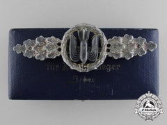 A Silver Grade Luftwaffe Bomber Squadron Clasp With Case