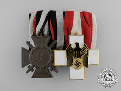 A Second War Drk German Red Cross Medal Bar With Two Awards