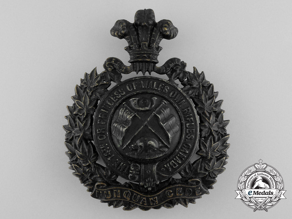 united_kingdom._a14_th_regiment_the_princess_of_wales'_own_rifles_helmet_plate,_c.1907_d_7237_1_1