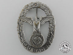 Germany, Nsdap. A Large Gau Honor Badge Baden, By Fr. Klett Karlsruhe