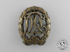 A Bronze Grade Drl Sports Badge; 3Rd Type By Wernstein Jena