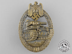 A Mint Bronze Grade Tank Badge By Ferdinand Wiedmann