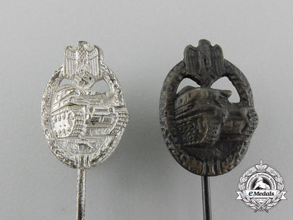 a_lot_of_two_miniature_panzer_badge_stickpins;_bronze_and_silver_grade_d_7292