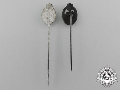 a_lot_of_two_miniature_panzer_badge_stickpins;_bronze_and_silver_grade_d_7293