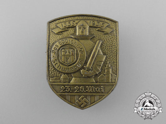 a1335-1935“600_year_anniversary”_of_the_town_of_schwiebus_badge_d_7308