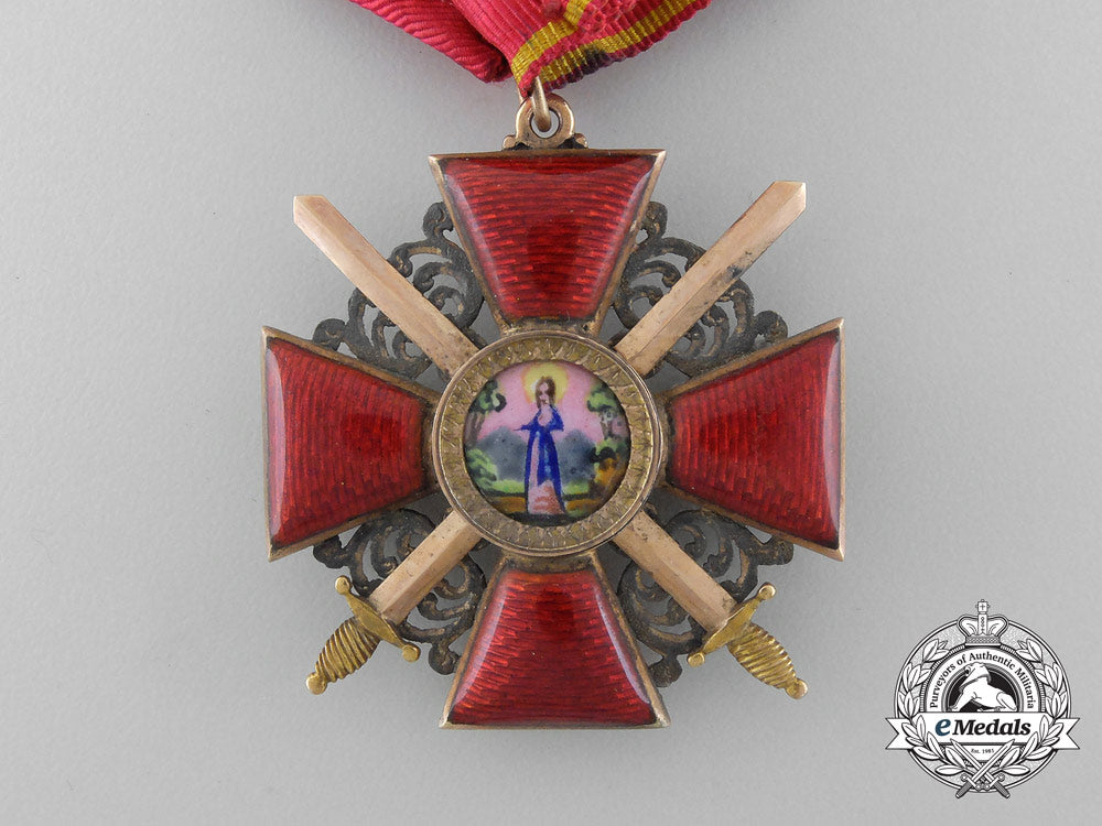an_early&_fine_russian_imperial_order_of_st._anne_with_swords;3_rd_class_in_gold_d_7412_1