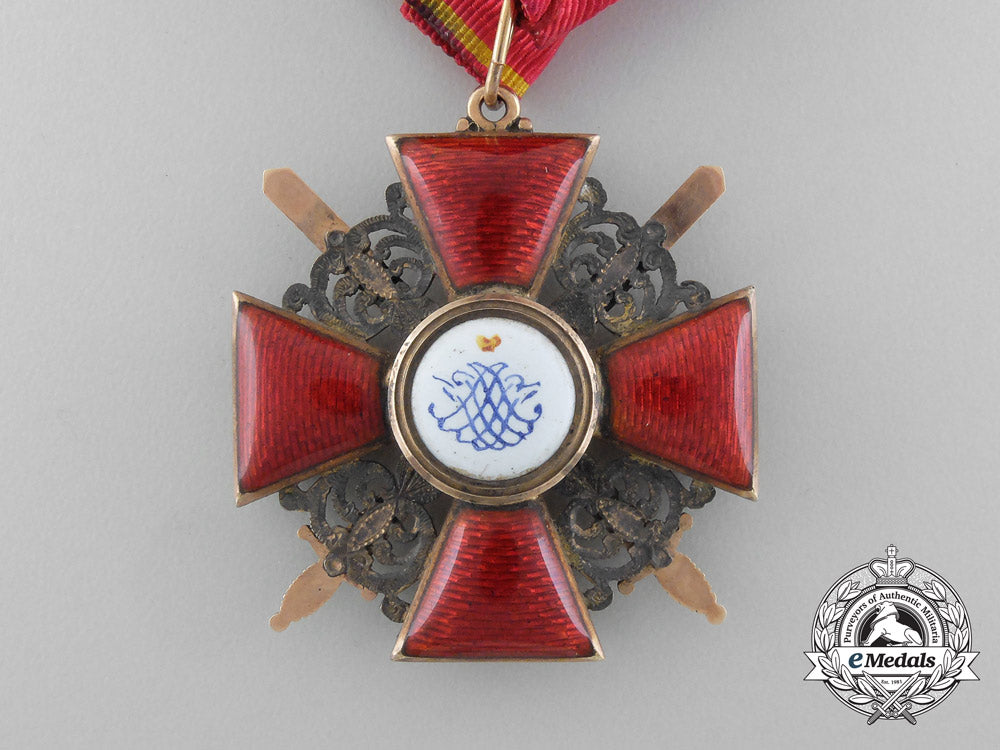 an_early&_fine_russian_imperial_order_of_st._anne_with_swords;3_rd_class_in_gold_d_7413_1