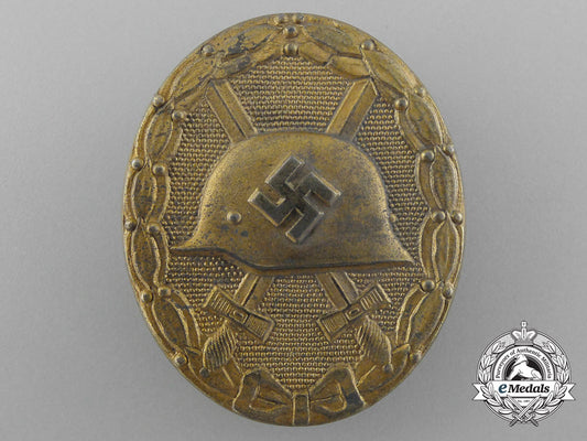 a_second_war_german_gold_grade_wound_badge_by_carl_wild_d_7428