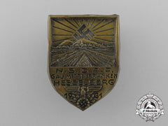 A 1931 Nsdap District Mittelfranken-Hessenberg Celebration Badge