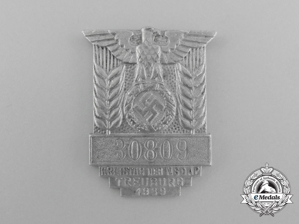 a1939_nsdap_treuburg_district_council_day_badge;_numbered_d_7470