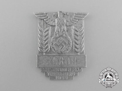 a1939_nsdap_treuburg_district_council_day_badge;_numbered_d_7470