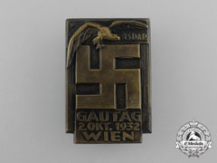 A 1932 Nsdap Vienna District Council Day Badge