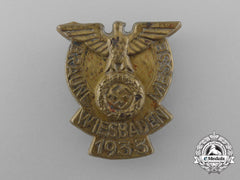 A 1933 Wiesbaden Braune Messe (Jewish Merchant/Goods Boycott Fair) Badge