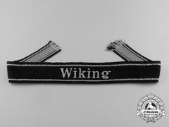 A Rare And Desirable 5Th Waffen-Ss Panzer Division “Wiking” Cuff Em/Nco Title; Tunic Removed