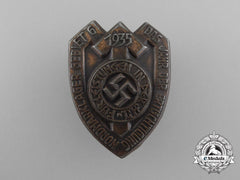 A 1935 Hj Achievement Badge Of The Nordmarklager Area 6