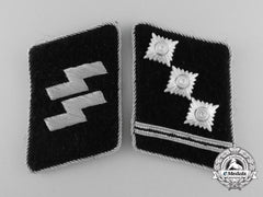 A Mint Set Of Waffen-Ss Obersturmführer Collar Tabs