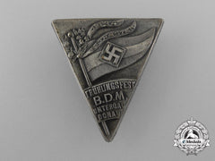 A 1934 Untergau Donau Bund Der Deutschen Mädel Spring Festival Badge