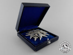 A Fine Quality Spanish Cross With Swords In Silver By C. E. Juncker In Its Original Case Of Issue