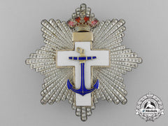 A Spanish Order Of Naval Merit; 2Nd Class With White Distinction, C. 1875-1925