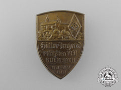 A 1933 Kulmbach Hj-Jv-Bdm Pentecost Meeting Badge
