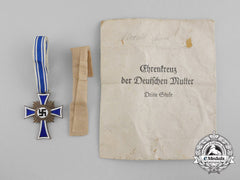 A Bronze Grade Mother’s Cross In Its Original Packet Of Issue Named To Anna Alrecht By Heinrich Vogt