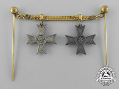 A Second War Miniature War Merit Cross 1St And 2Nd Class Medal Chain