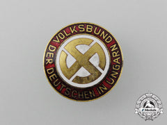An Volksbund Association Of German Hungarians Badge