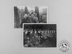 Two Press Photos Of German Political Officials In The Netherlands