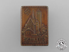 A 1931 Schlitz Celebration Badge
