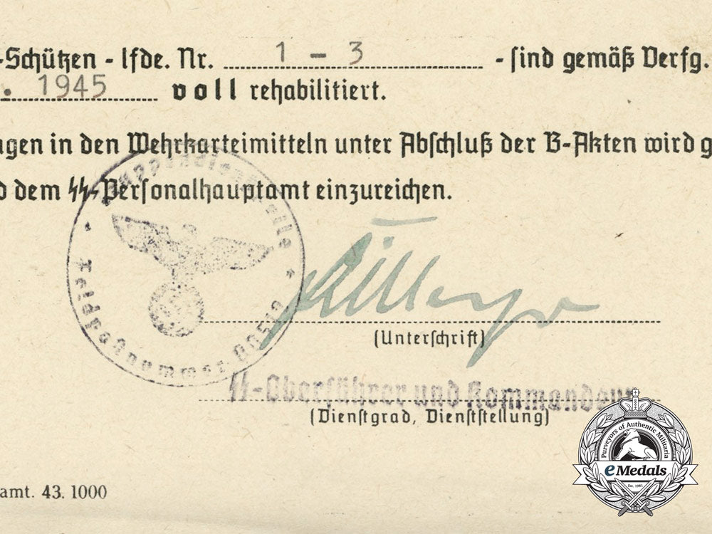 a_rehabilitation_letter_from_ss-_oberführer_dirlewanger;36_th_waffen_grenadier_division_d_8069