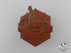 Germany, Kdf. A 1938/39 Mediterranean Sea Travel Badge, By Ferdinand Hoffstätter
