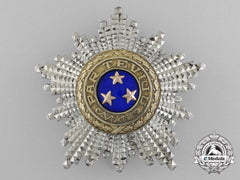 A Latvian Order Of The Three Stars; Breast Star By  W.f. Müller