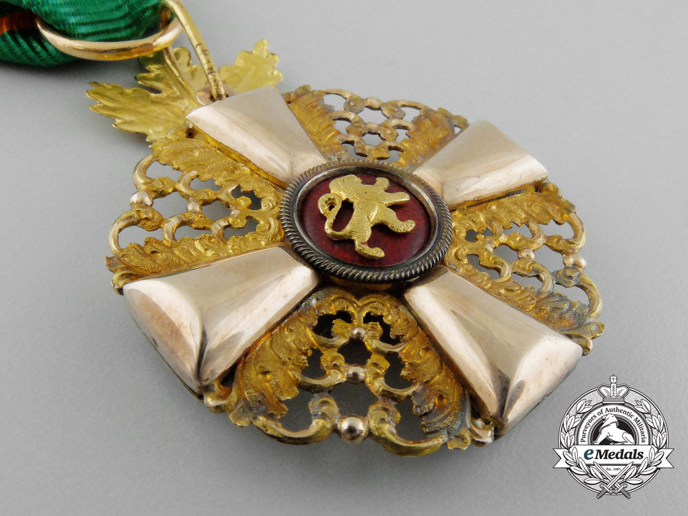a_baden_order_of_the_lion_of_zahringen_in_gold;_knight1_st_class_with_oak_leaves_d_8225