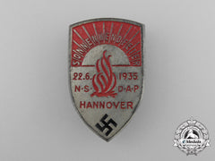 A 1935 Nsdap Hannover Summer Solstice Celebration Badge