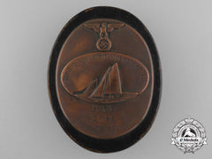 Germany, Third Reich. A 1935 Wilhelmshaven Garrison Sailing Competition Plaque, Ii Prize