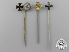 A Lot Of Three First And Second War German Miniature Stickpins